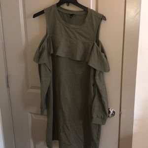 Olive green dress